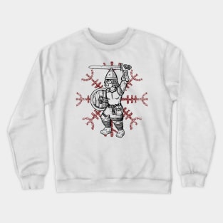 Viking  helm of awe warrior Crewneck Sweatshirt